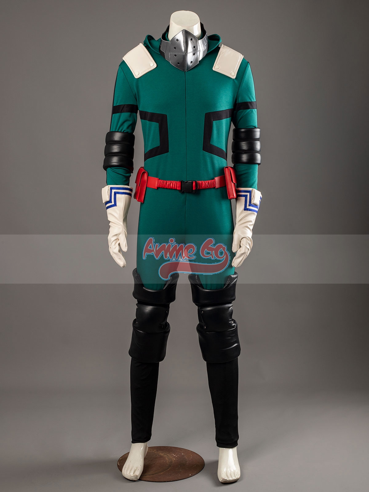 Costume de cosplay Midoriya Izuku, uniforme vert Deku, tenue de jeu de rôle pour homme, Halloween, Anime&Go