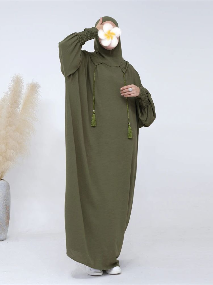 Ramadan Niqab Khimar musulman Abaya Damen dubaï turquie Islam vêtements de prière femmes Jilbab Robe modeste caftan Robe Femme Musulmane