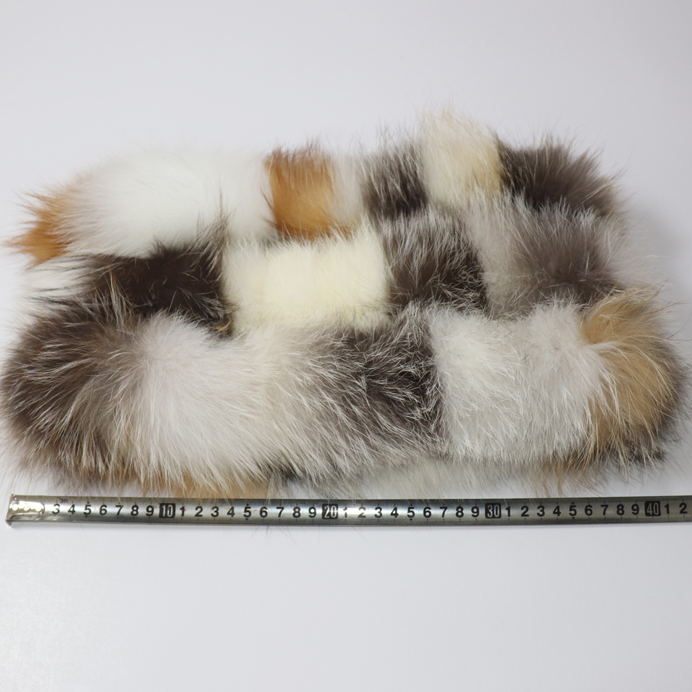 Qualité femmes hiver véritable écharpe de fourrure chaud fourrure de renard bandeau anneau naturel fourrure de renard foulards mode luxe dame fourrure naturelle silencieux