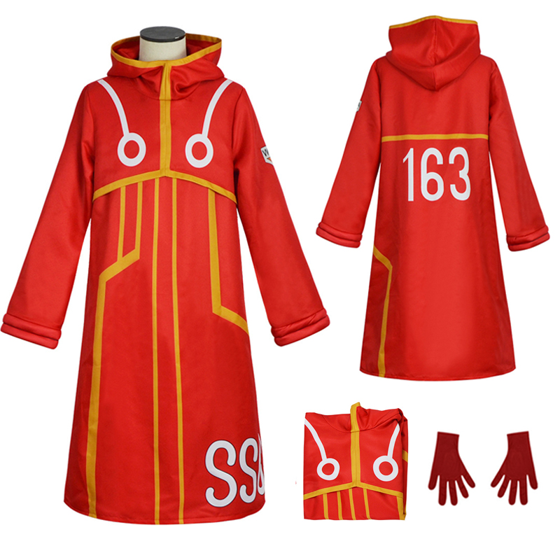 Egghead île Costume singe D Luffy Robe Cosplay Costume 163 Luffy veste manteau chapeau tenue Halloween Costume