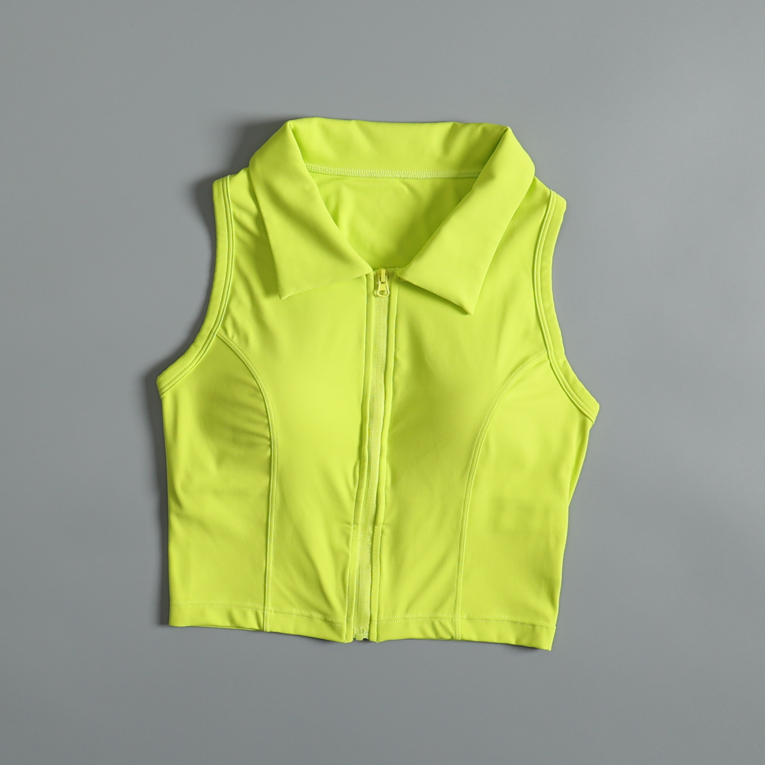 Gilet de sport pour femmes en été, entraînement de course, antichoc, professionnel, fermeture éclair sur le devant, yoga, fitness, séchage rapide, auxiliaire