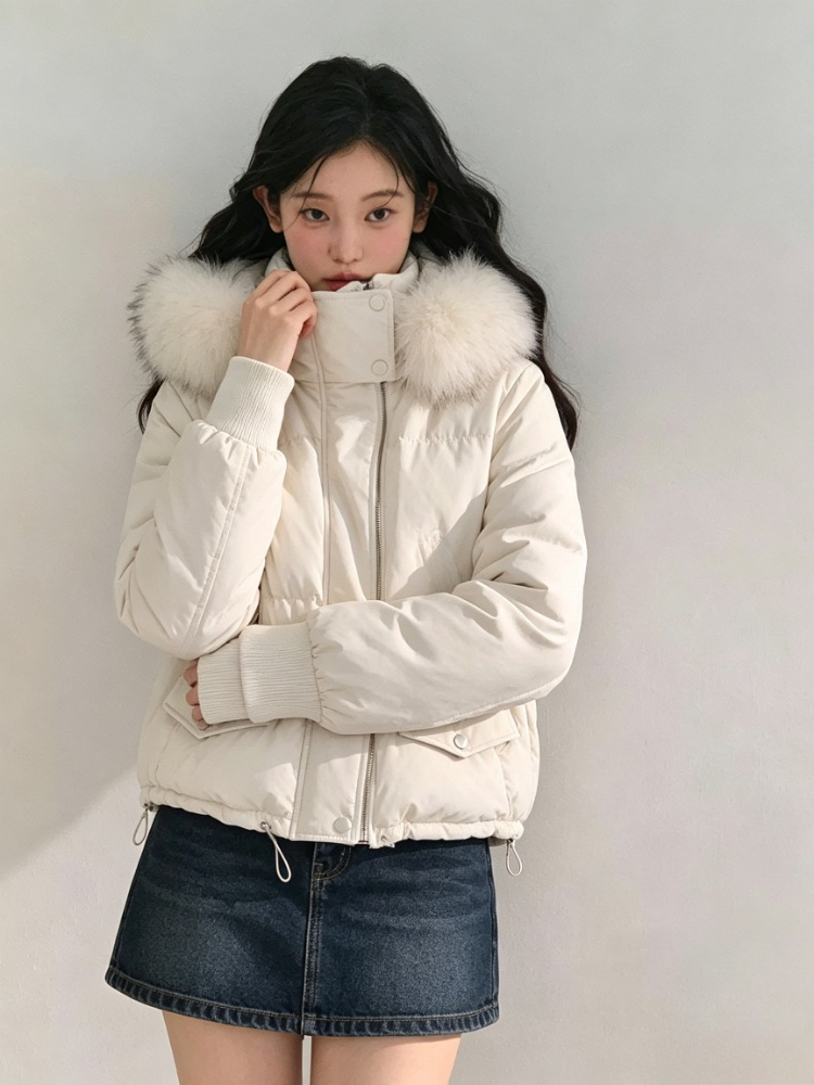 Manteaux matelassés en coton, mode coréenne, automne 2026, parkas en fausse fourrure, vestes pour femmes, style Y2K, vintage américain, vêtements d'extérieur chauds et décontractés.