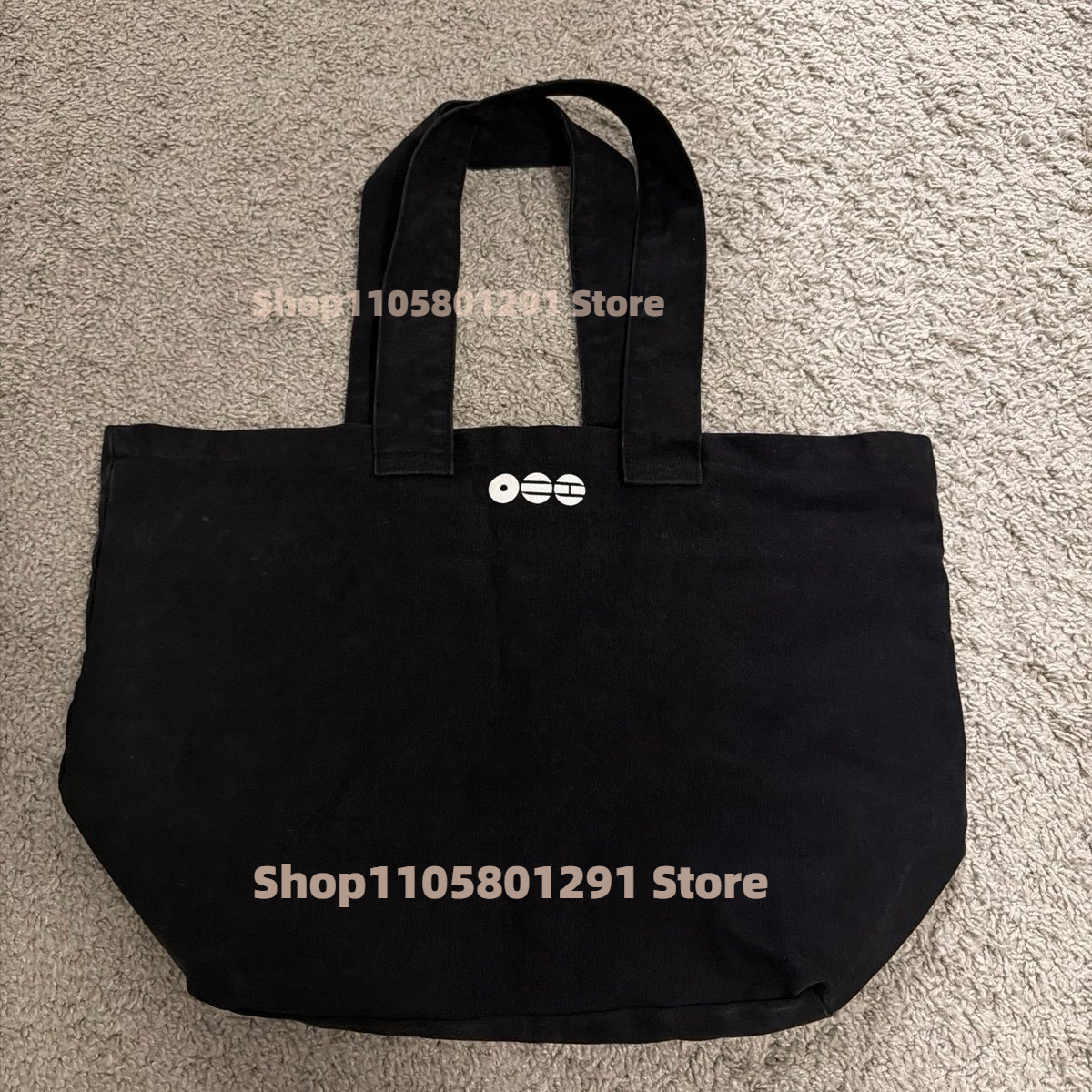 Sac cabas en toile imprimé noir et rouge, grande capacité, motif lettres Arirang 2026, sac à bandoulière, pince à cheveux style Arirang