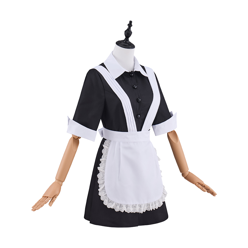 Rocky Horror Picture Show Magenta Cosplay Costume femme de chambre robe noire avec tablier Halloween fête déguisement serveuse Costume tenue
