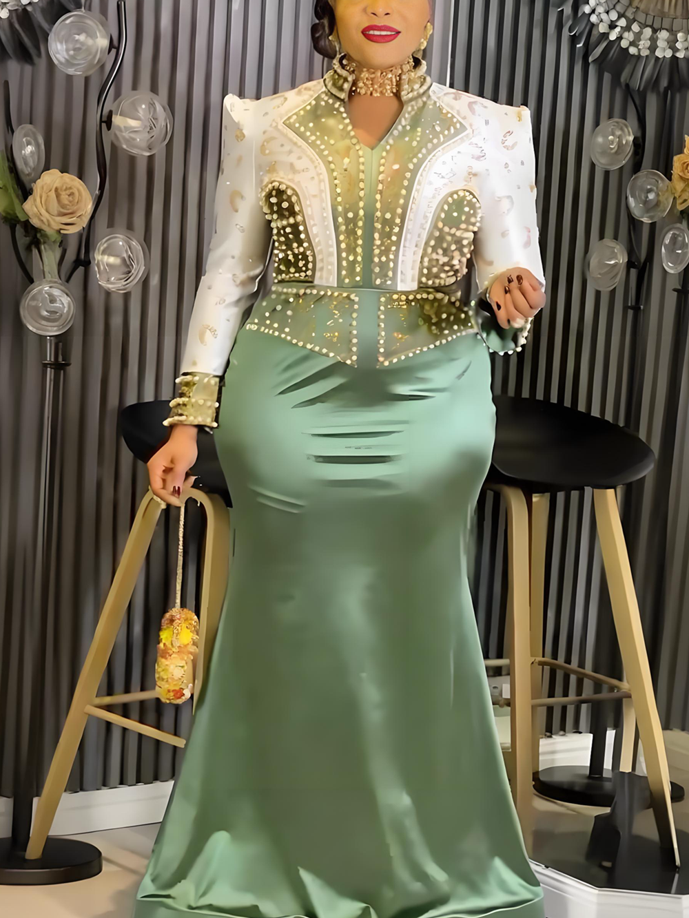 Robe de soirée grande taille pour femmes, robe de luxe africaine, élégante, turquie, musulmane, longue robe de fête de mariage, Ankara, vêtements pour dames