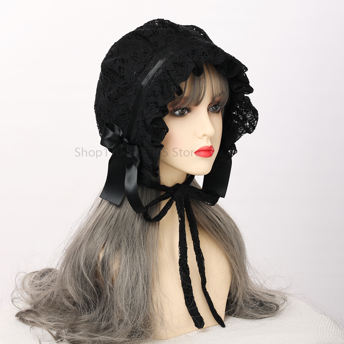Bonnet en dentelle réglable rétro pour femmes, casquette de Village douce de Style victorien, chapeaux de demoiselle d'honneur, accessoires de Costume pour filles Lolita, chapeau en dentelle
