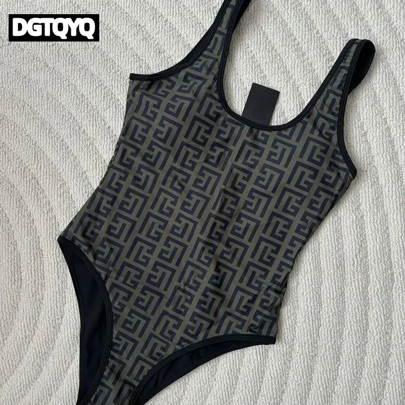 Ensemble de maillot de bain deux pièces pour femme, tendance 2026, décontracté, imprimé, sexy, dos nu, imprimé, style halter