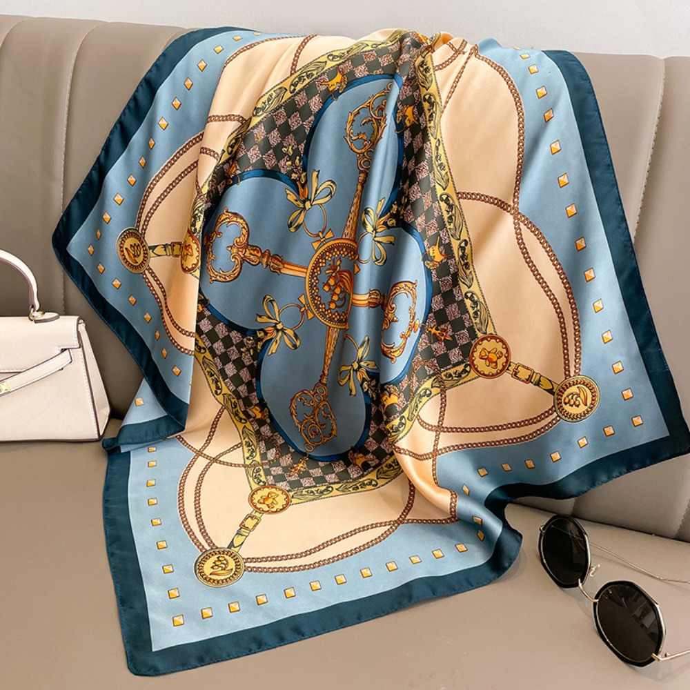 1 Écharpe en soie élégante - Accessoires pour femmes - Respirante, résistante aux UV, décorative, tendance et respirante