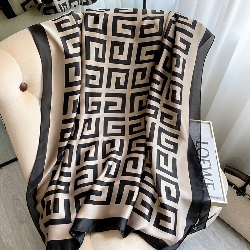 Nouvelle femme élégante écharpe en mousseline de soie châle femme écharpe rouge foulards pour dames XWJ16