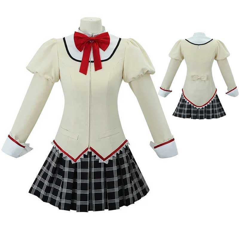 Costume de Cosplay Anime Mami Tomoe Kaname Madoka, uniforme scolaire Akemi Homura, ensemble complet, tenue d'halloween
