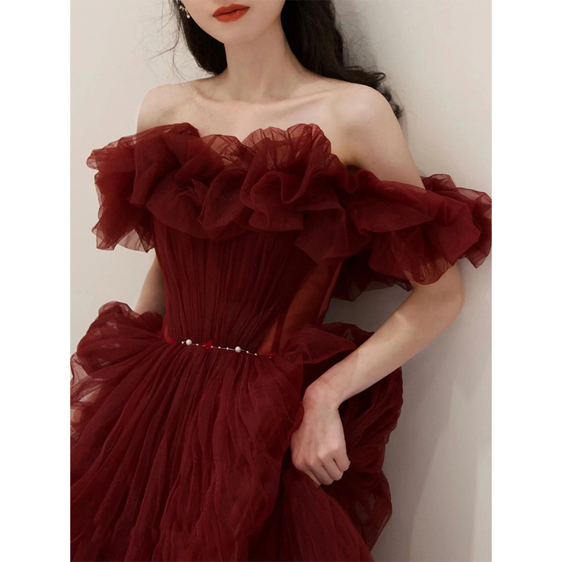 Robes de soirée élégantes pour femmes, robes de bal, de remise de diplôme, de cérémonie, à taille ajustée, robes de Quinceañera Pengpeng, robes de mariée