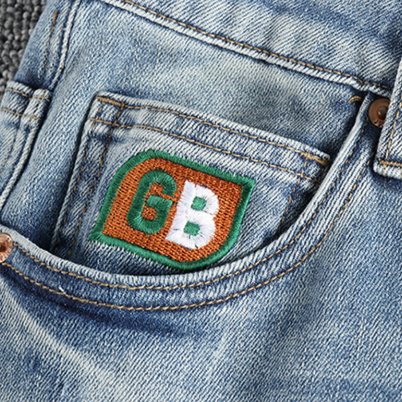 Jean Délavé Bleu Clair pour Homme, Vêtement Blanc au Sol, Marque de Mode Américaine, Petite Jambe Droite, Rétro, Décontracté, pour Jeunes, Nouvelle Collection Printemps