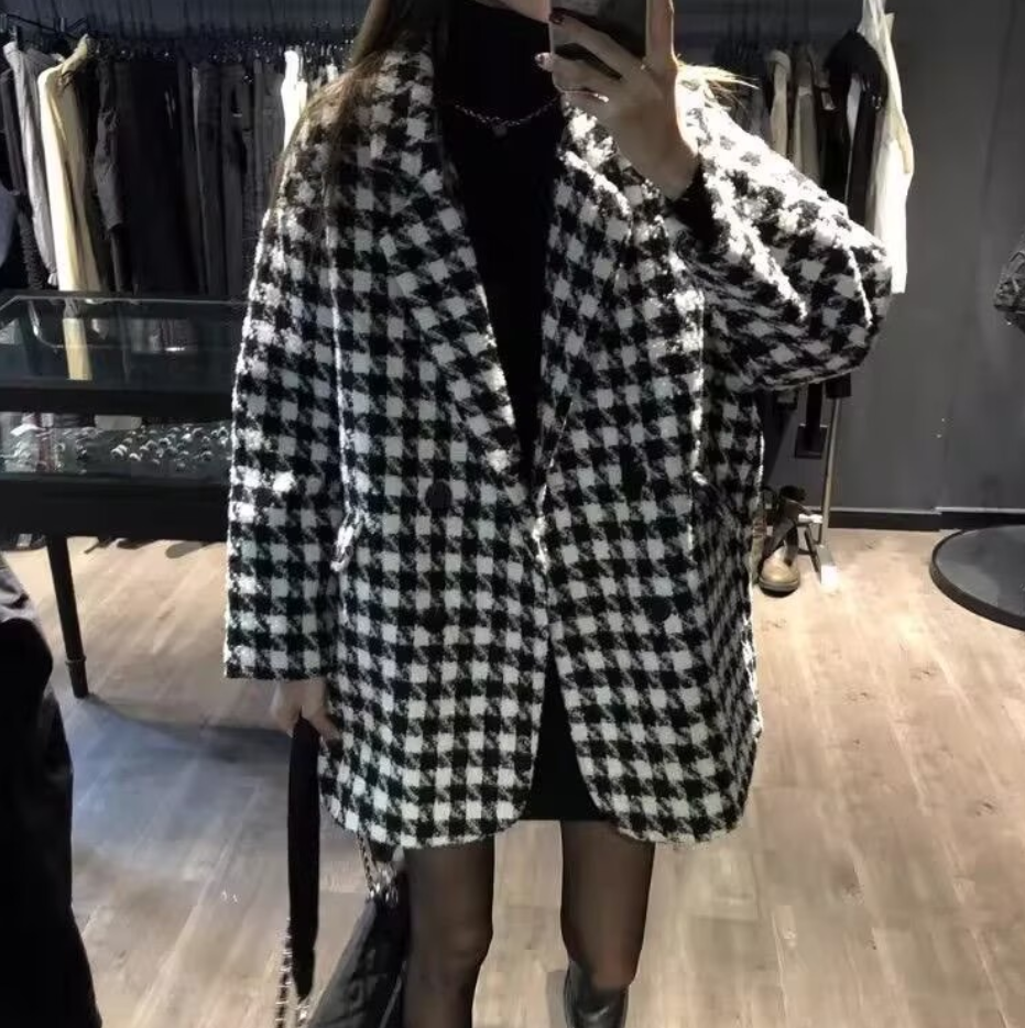 Manteaux Élégants en Laine pour Femmes, Croisés, Style Coréen, pour le Travail Quotidien, Vestes Féminines, Nouvelle Collection Printemps 2026, Hauts Tendance pour Dames
