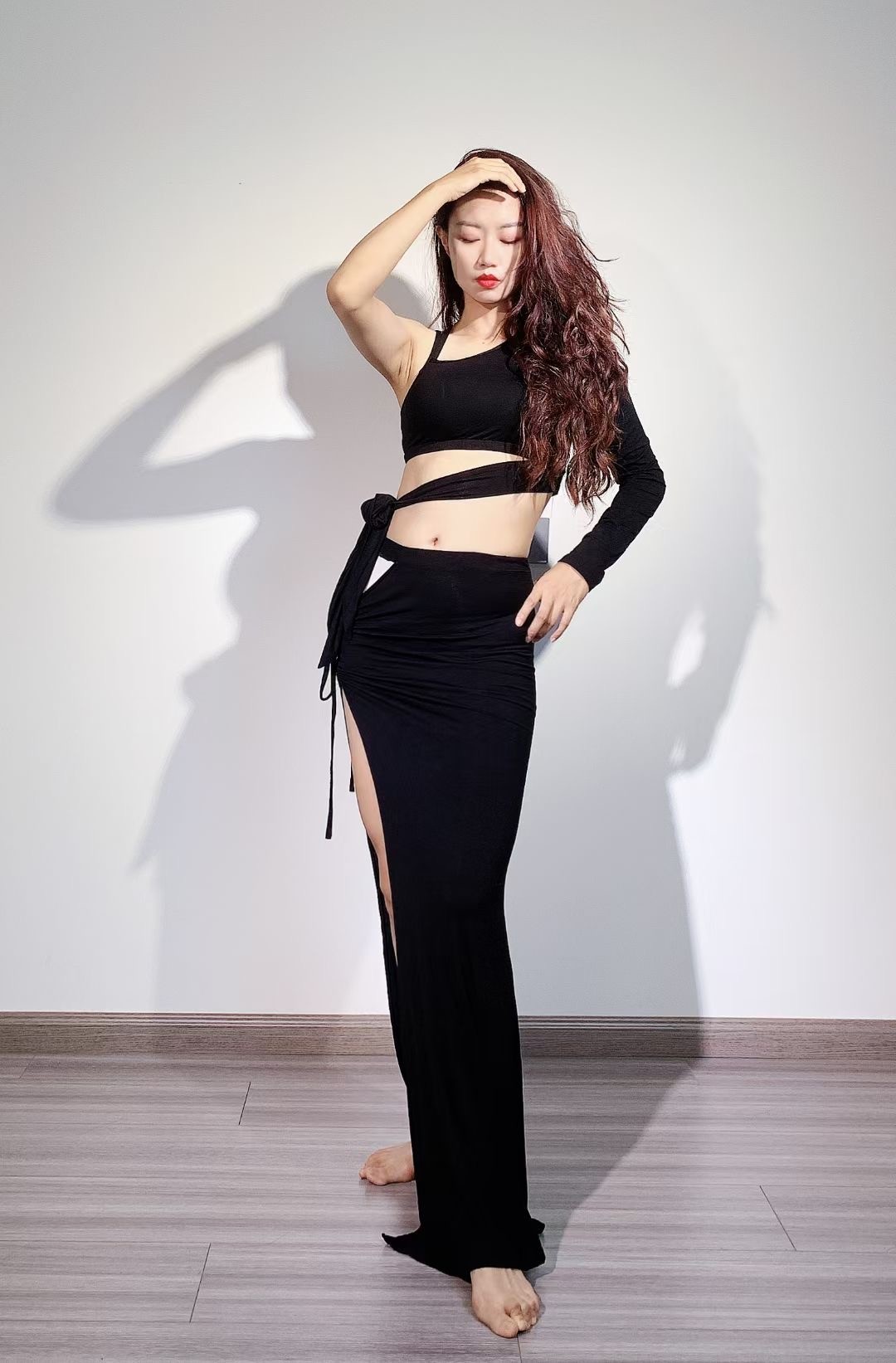 Costume de Performance de brevdu Ventre pour Femme, Ensemble Égyptien, Jupe de Scène, Pantalon Professionnel, Tenue