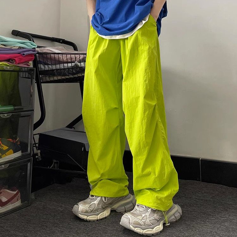 Pantalon de loisirs taille haute pour femmes, mode coréenne Ins Baggy Cargo, Streetwear pour filles, pantalon confortable à jambes larges