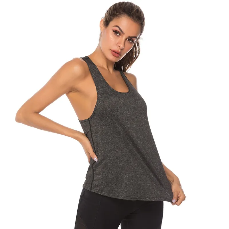 Débardeur en fibre de base pour femme, gel en forme de I, entraînement, course à pied, fitness, séchage rapide, respirant, sport, glaçure
