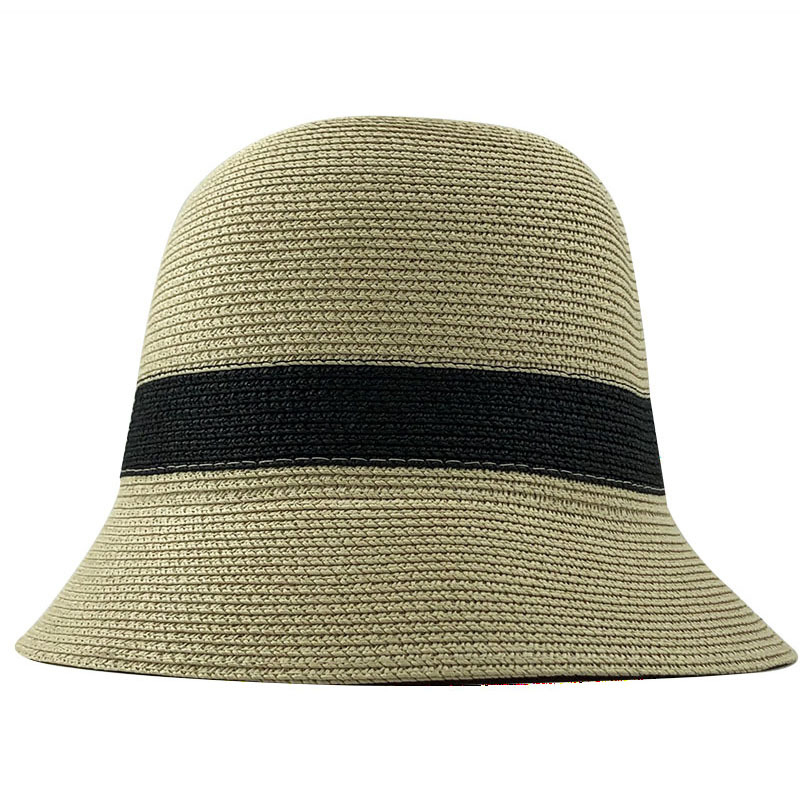 Chapeau de paille pour femmes, à la mode, pour le soleil, à visière, Style Panama, pour la plage, pour l'extérieur