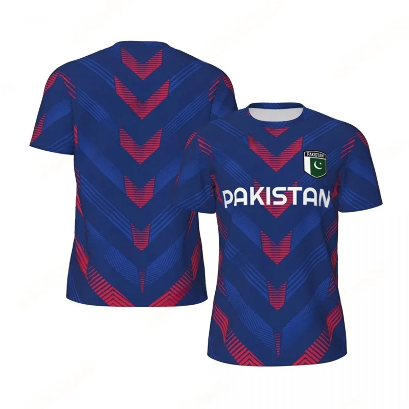 Maillot de Football graphique pakistanais hommes nouvelle mode 3D imprimé sport t-shirt été surdimensionné à manches courtes t-shirt pour homme vêtements