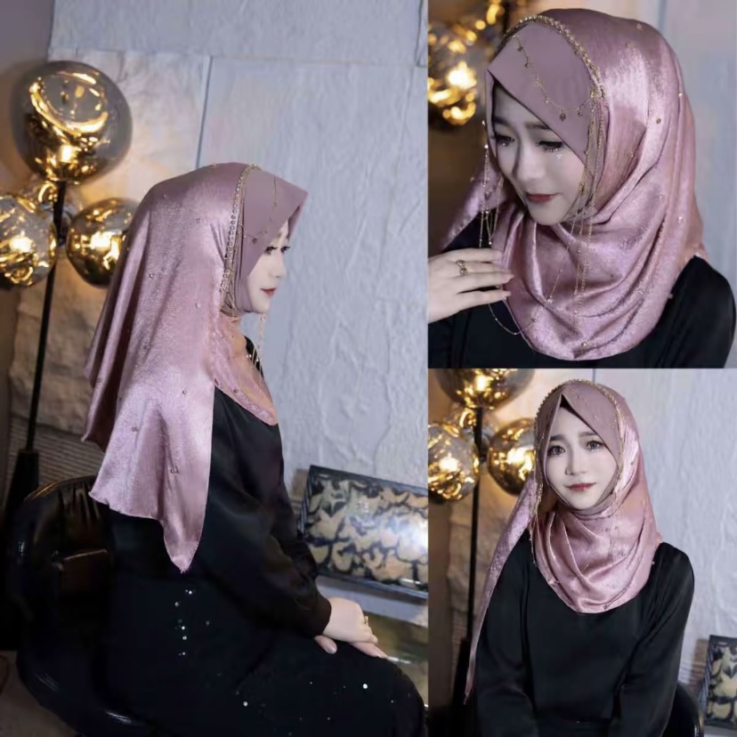 Hijabs musulmans, vêtements islamiques, couvre-têtes, écharpes prêtes à porter pour femmes