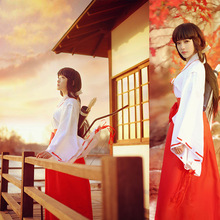 Anime filles garçons Cosplay Inuyasha Kikyo Kimono Costumes ensembles Halloween carnaval habiller tenues fête Disfraz uniforme