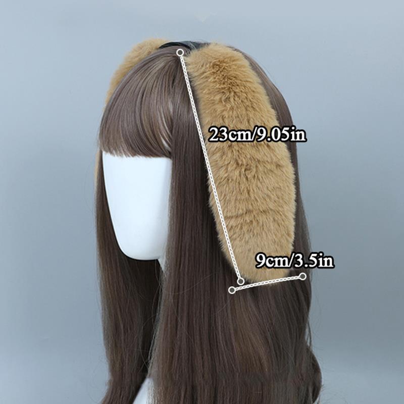 Nouveau mignon lapin oreilles bandeau en peluche lapin cheveux cerceau chapeaux femmes fille Cosplay Costume fourrure cheveux accessoires pour fête de noël