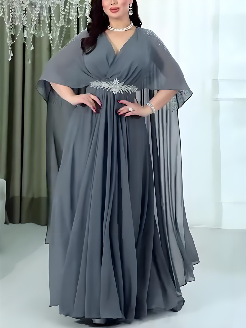 Abayas de Luxe pour Femmes Dubaï 2026 – Robe de Soirée Longue Caftan Marocain Style Africain Musulman – Djellaba Femme