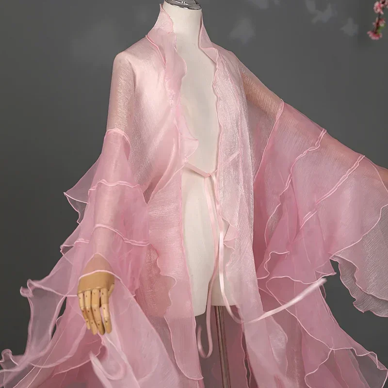 Cardigan Hanfu chinois, style ancien, manches larges, robe fluide, costume de scène de fée, robe de danse de princesse, robe élégante, pardessus