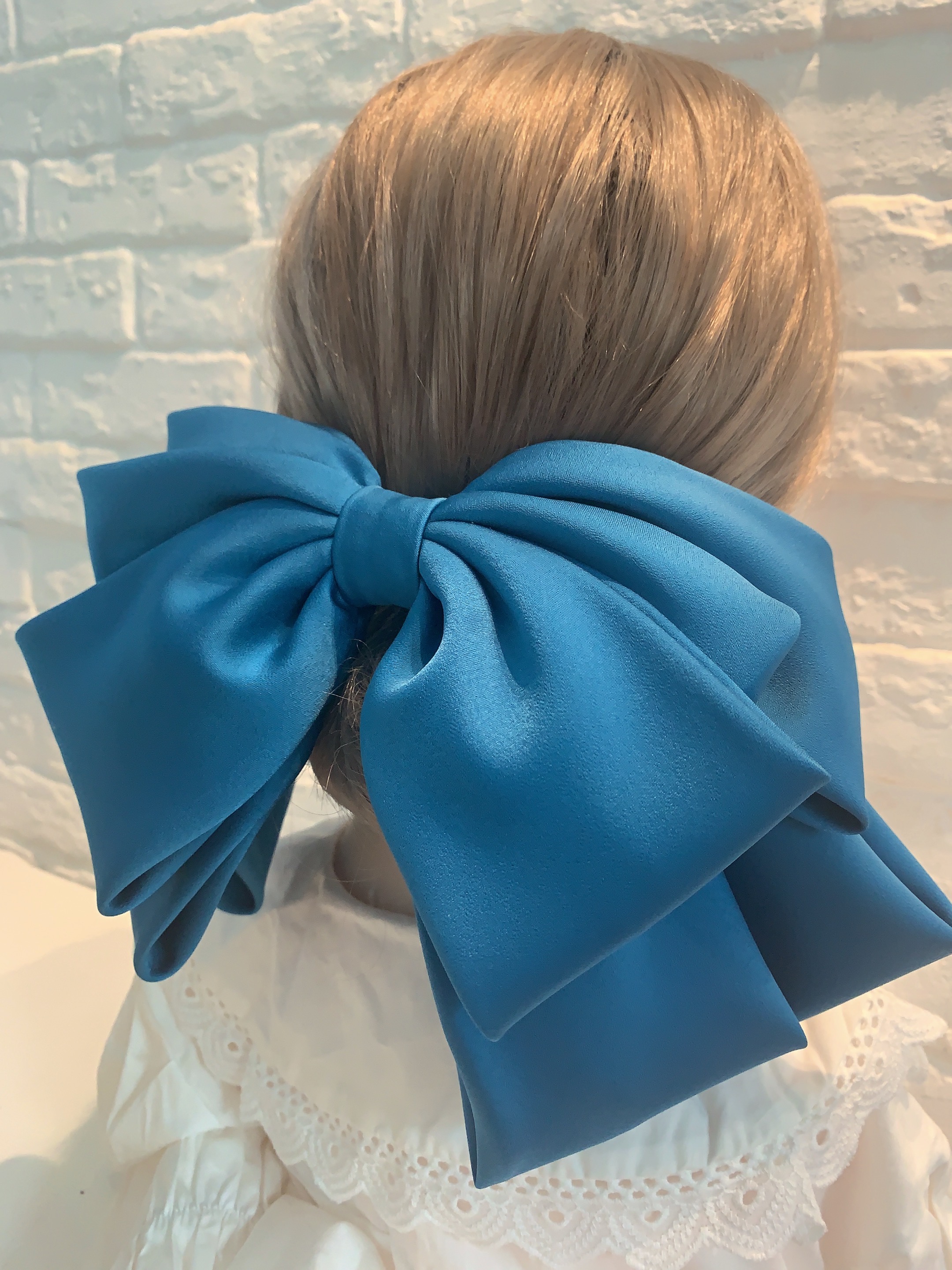 Épingle à cheveux à nœud de haute qualité pour femmes, couvre-chef populaire, pince à cheveux fixe en Satin, grande coiffure rétro, pince queue de cheval, accessoires pour cheveux