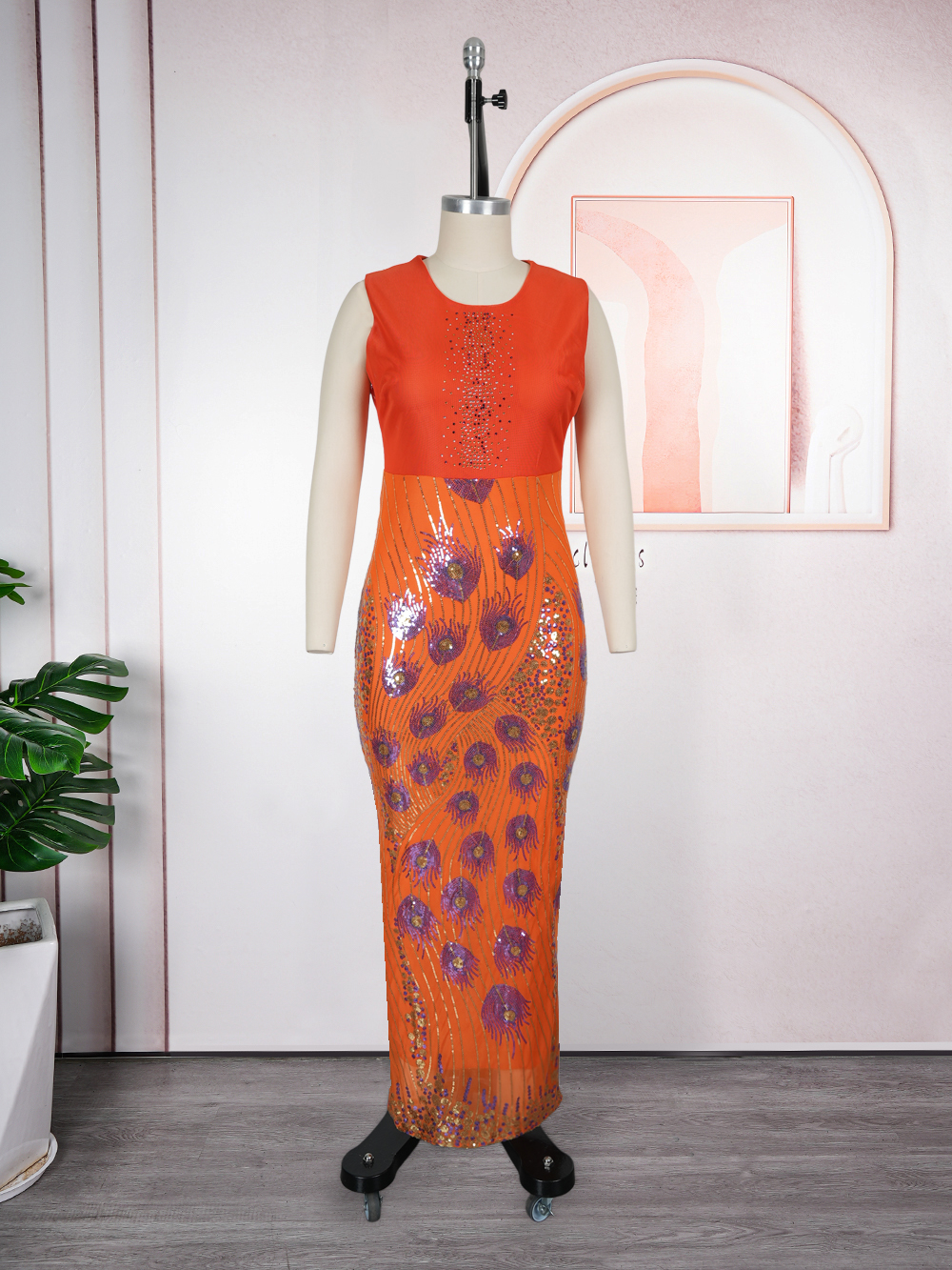 Ensemble de vêtements africains pour femmes, 2 pièces, Dashiki, robe de soirée à paillettes, grande taille, robes longues de fête de mariage turque avec manteau, nouvelle collection 2026