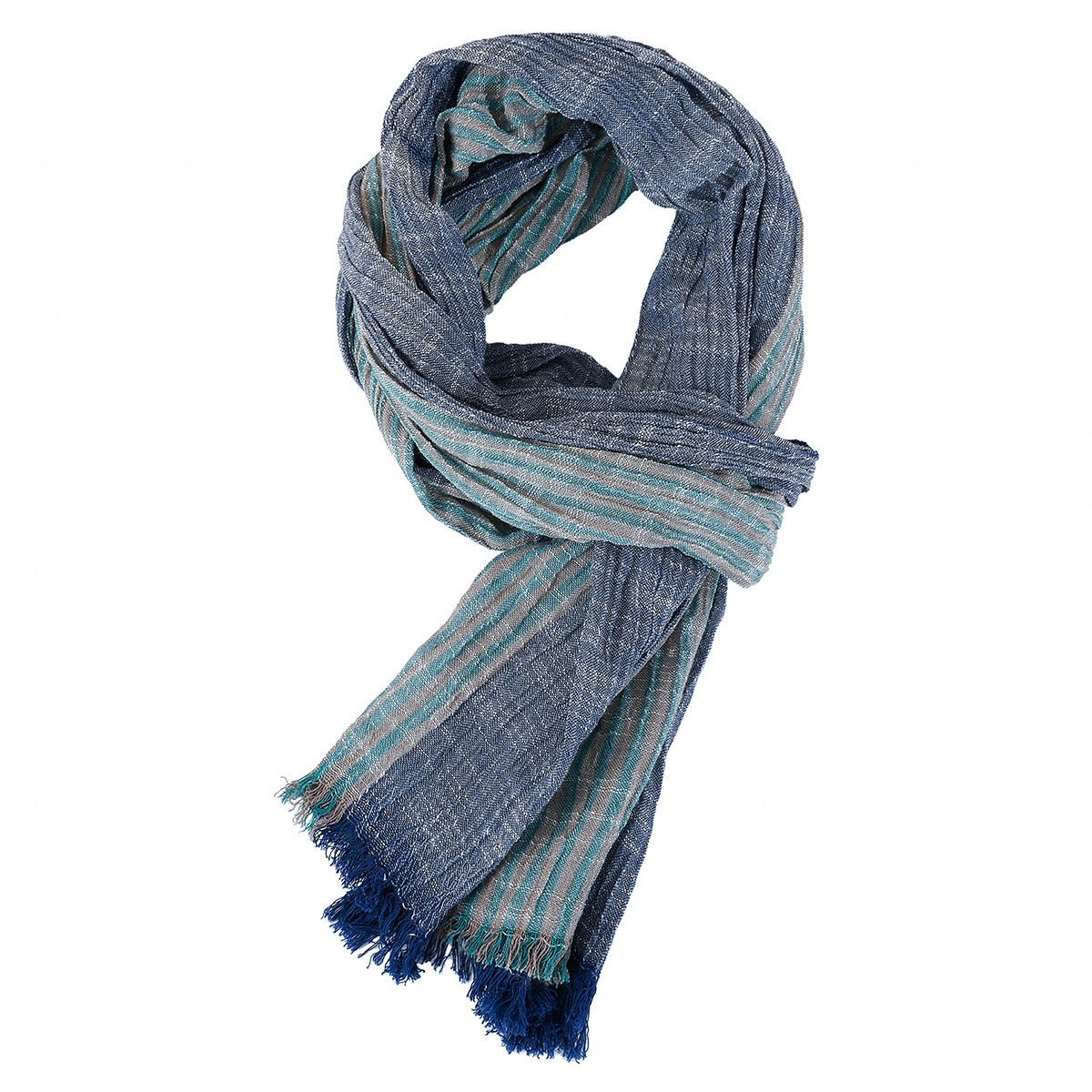 Mode Patchwork rayé hommes écharpe coton lin automne hiver chaud foulard court gland Bufanda mâle accessoires foulards
