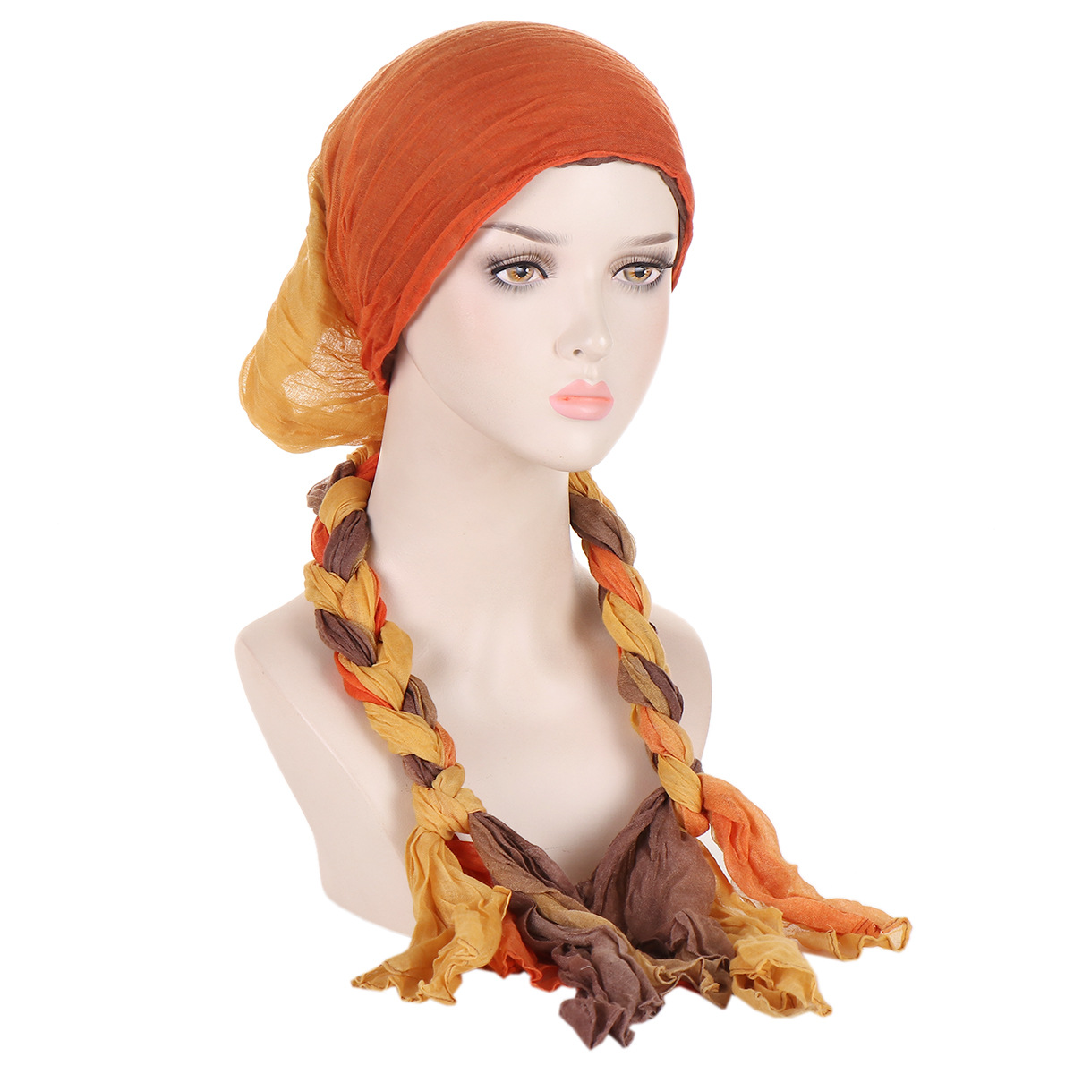 Musulman intérieur Hijab Turban femmes pré-attaché longue queue foulard enveloppement chimio casquette bonnets Bonnet foulard extensible chapeaux chapeau Mujer