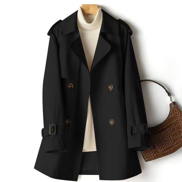 Nouveau coréen automne Trench Coat femmes mode Double boutonnage manteaux femme coupe-vent décontracté tout-Match vêtements d'extérieur pardessus dames