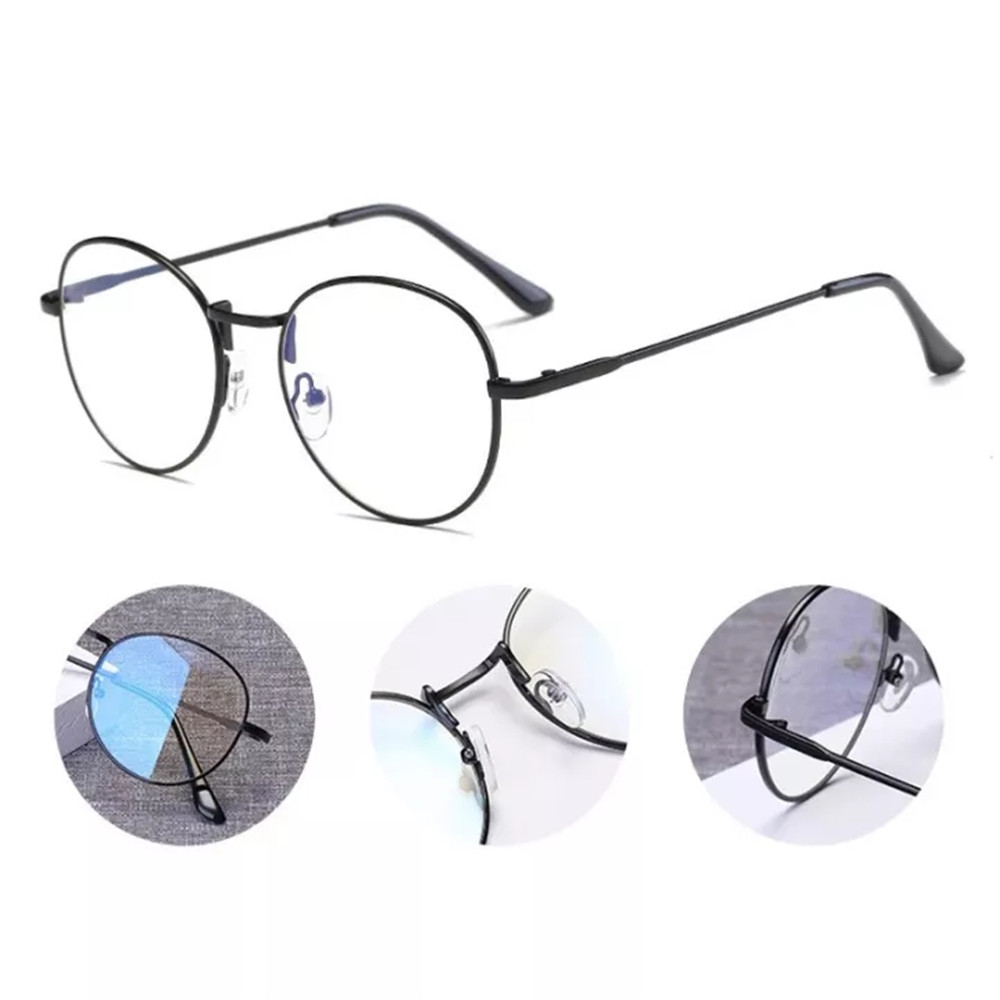 Lunettes de lecture rondes vintage pour hommes et femmes, monture en métal, lunettes transparentes, lunettes unisexes Mirror