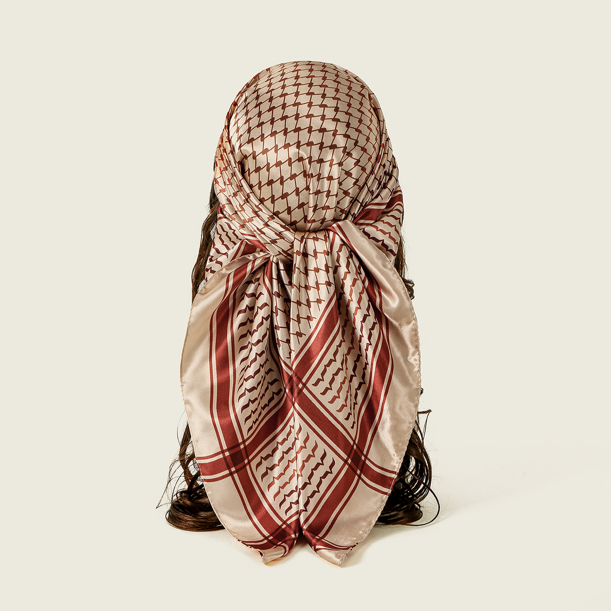 90*90 cm arabe Satin soie carré écharpe femmes musulman Hijab châles foulard dames élégant décontracté bandeau cheveux écharpe