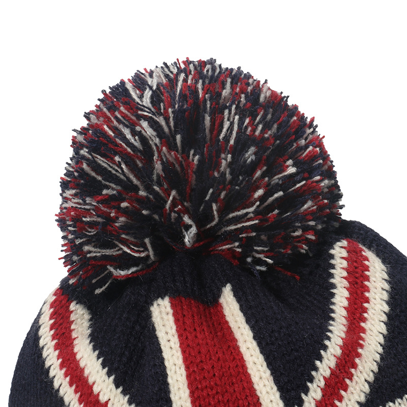 Bonnet d'hiver en tricot à revers pour hommes et femmes, bonnet chaud pour jeunes garçons et filles, sensation américaine, sports de plein air, casquettes de ski et de randonnée