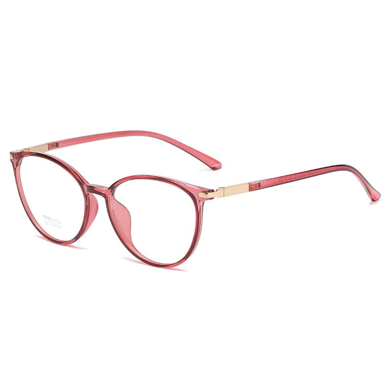 Lunettes rondes monture femme hommes lunettes rétro myopie montures optiques métal clair lentilles noir or lunettes Oculos 8123