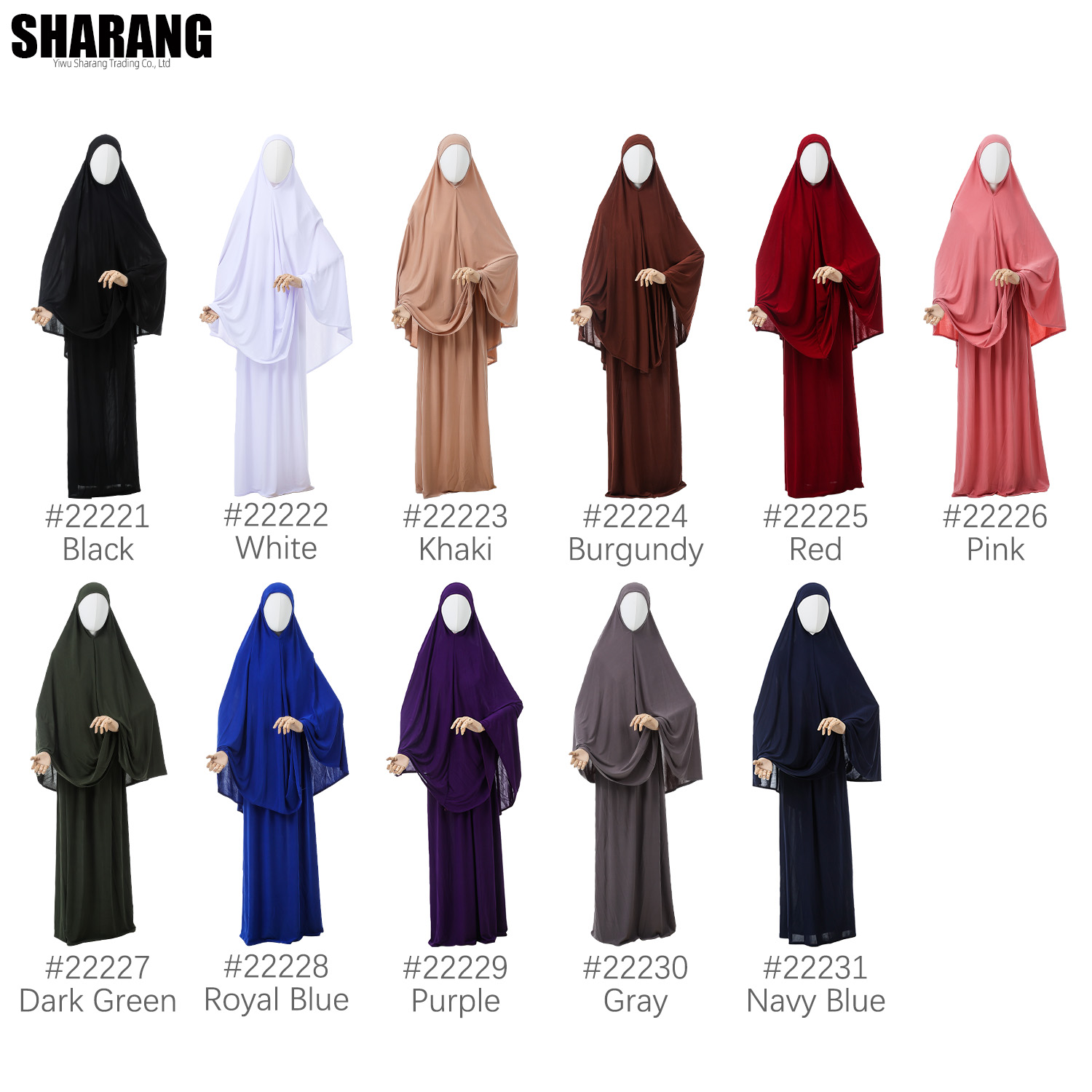 Ensemble de prière en Jersey extensible EID Ramadan Islam pour femmes musulmanes, corde en Satin, Hijab instantané, jupe Khimar, 2 pièces Jilbab