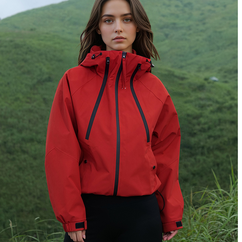Veste courte à capuche décontractée pour femmes, légère, manches Raglan d'extérieur, Double fermeture éclair, mode Durable, début du printemps, printemps été