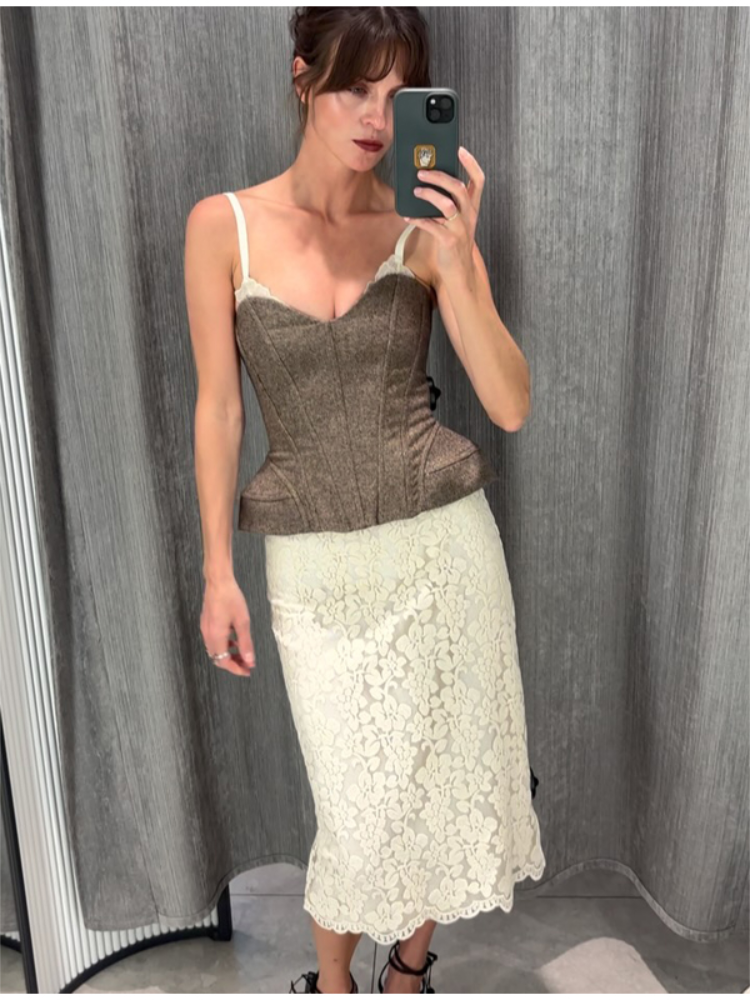 Femmes paillettes arête de poisson haut sans bretelles Sexy épaules dénudées dos nu taille cintrée recadrée Blouse 2026 Lady Club hauts de fête