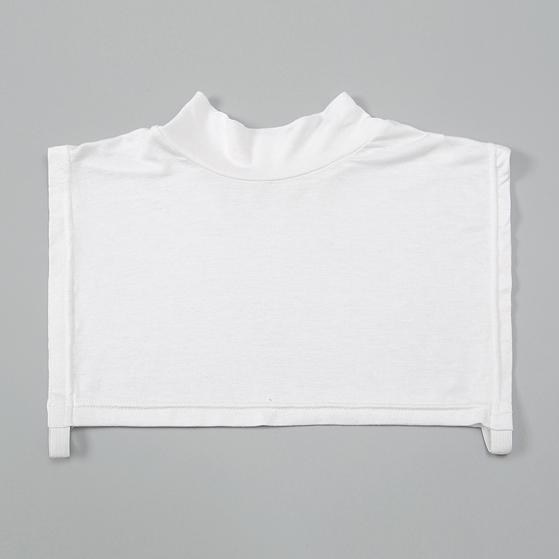 Faux Col Roulé Carré pour Femme Musulmane, Extensions Hijab Islamique, Couverture à Col Haut, Réchauffeur Solide, Demi-Haut, Document, Modal, 2024