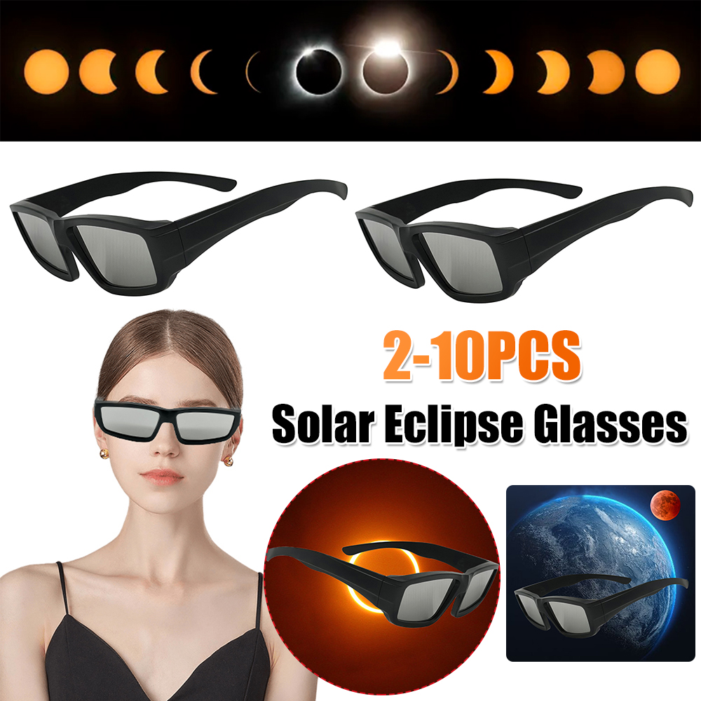 Lunettes de protection pour l'éclipse solaire conformes aux normes ISO 12312-2:2015(E) – Vision directe du soleil, protection oculaire sûre