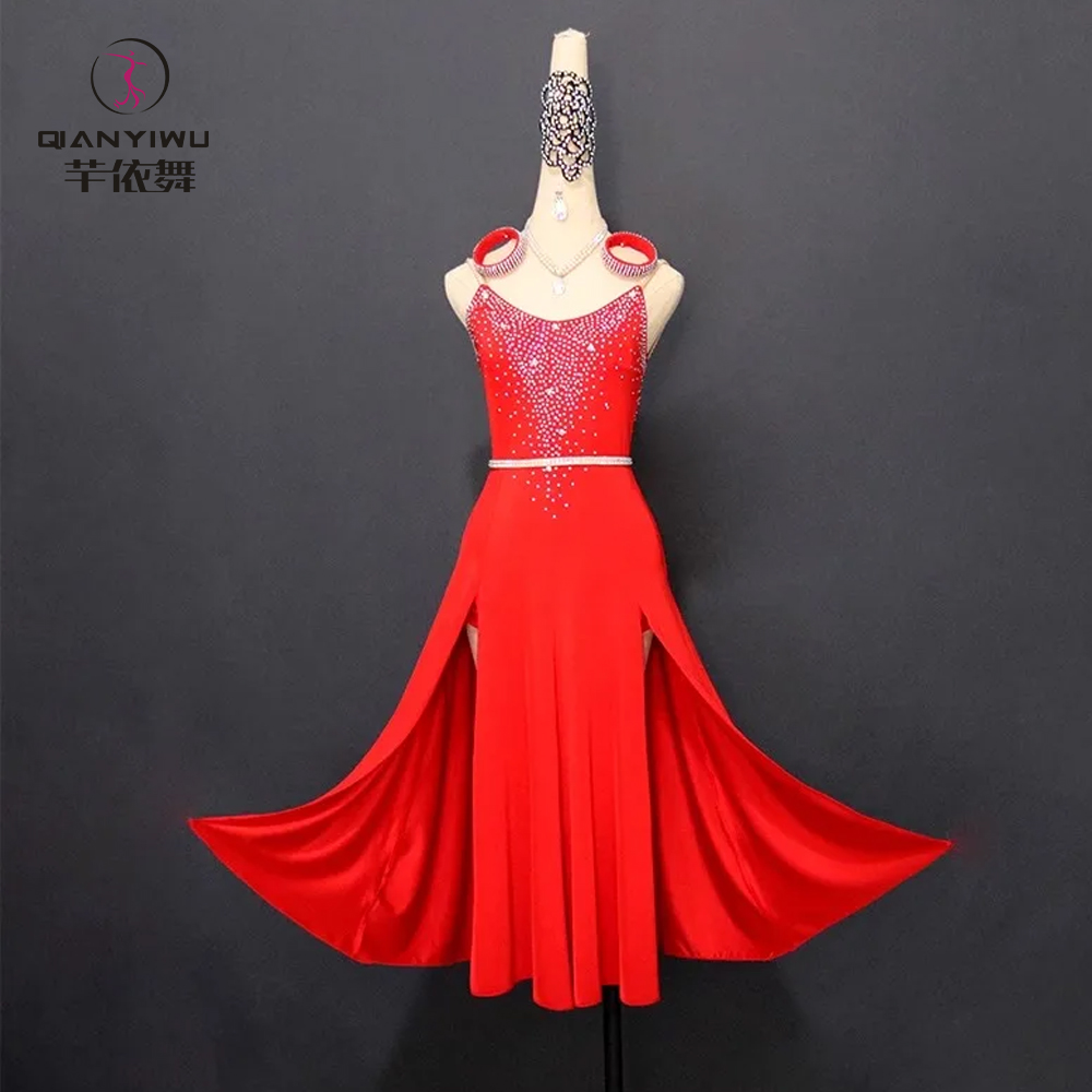 Costume de brevLatine pour Fille, Robe de Bal, Vêtements de brev, Ligne Trempée, Scène, Tenue de Soirée, Jupe, Bal, Régions ba