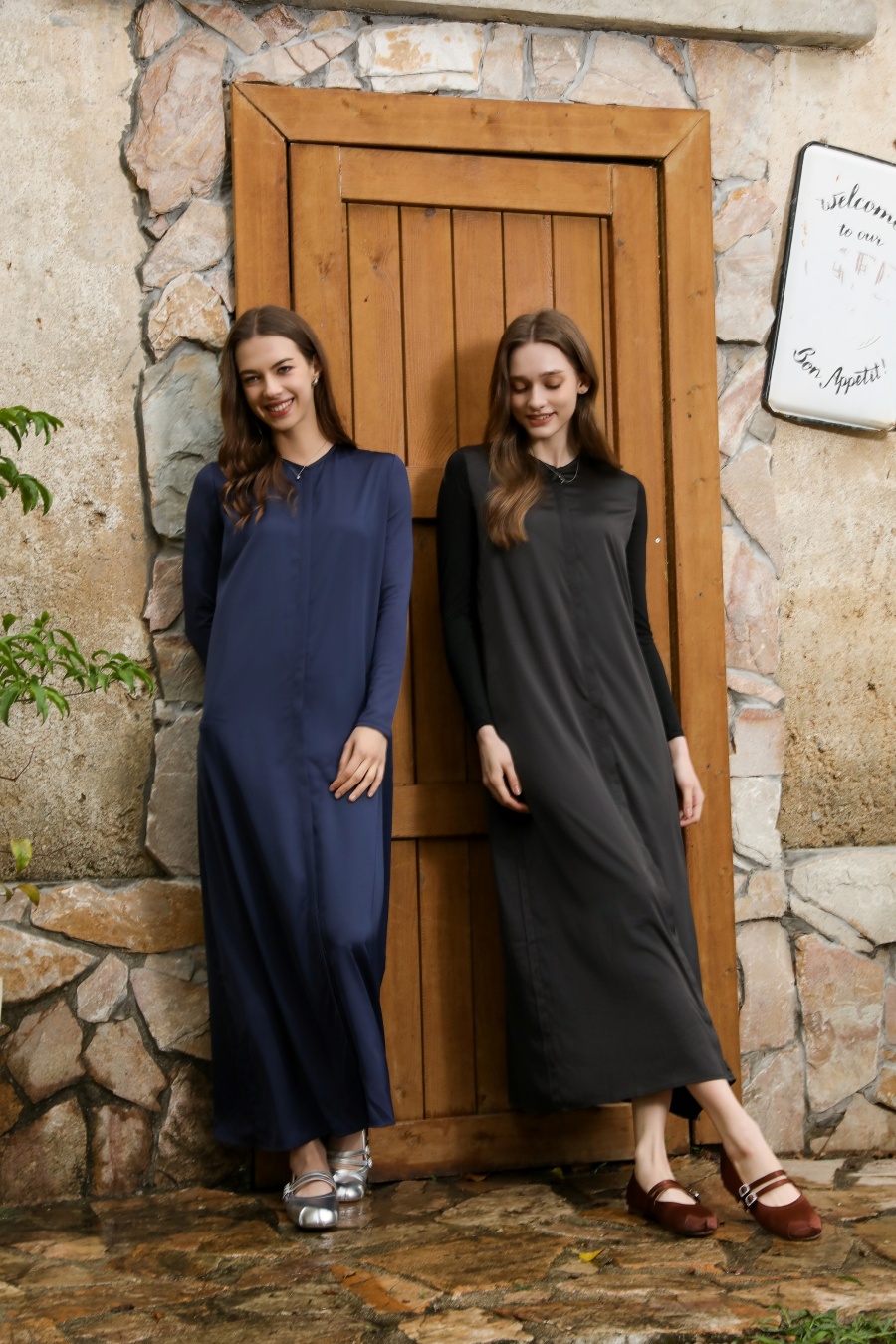 Robe en satin mat clair AS 2025 + robe femme super confortable à manches modales Jersey