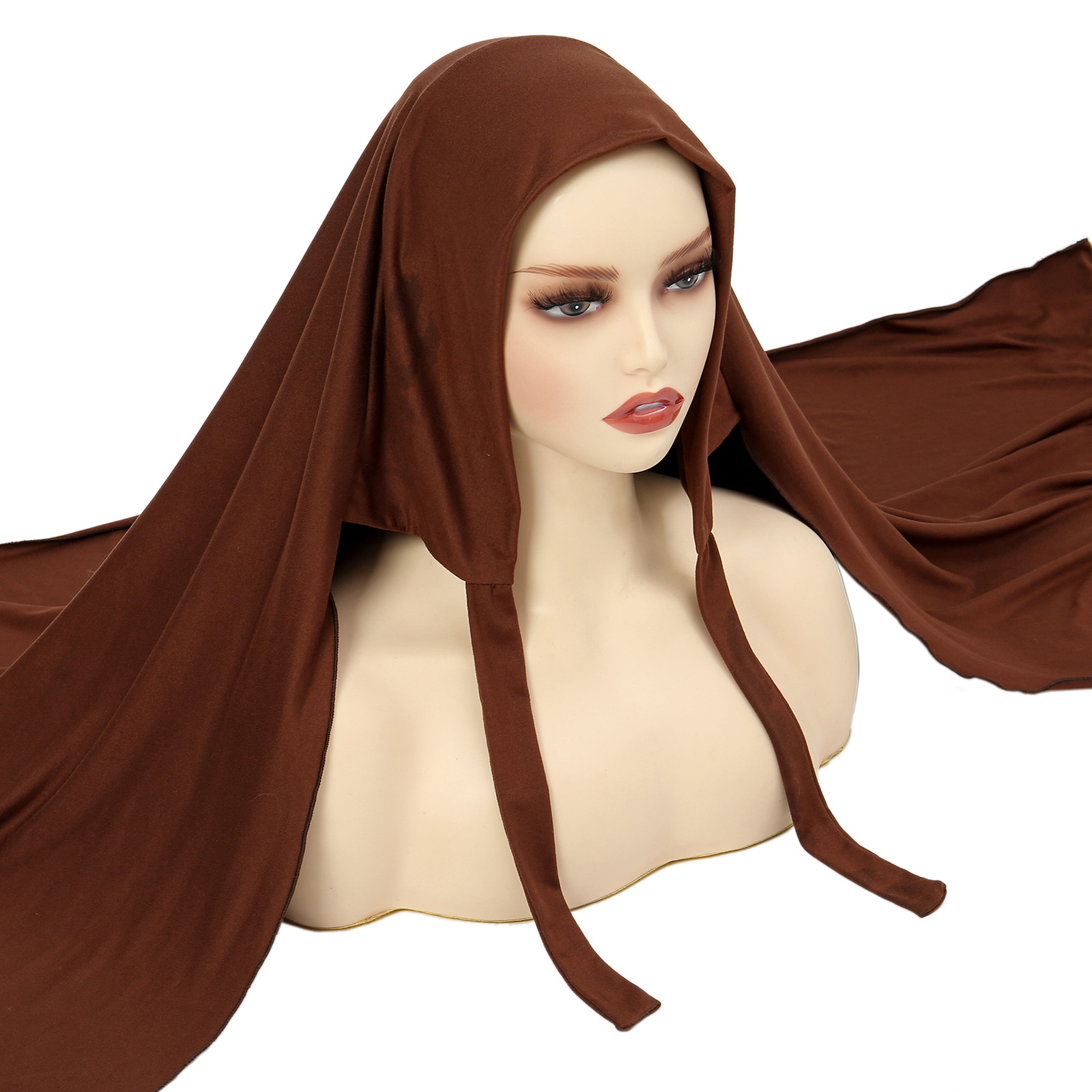 Foulard Hijab malais avec Bandage antidérapant pour femmes musulmanes, respirant, Long châle islamique, bandeau Turban à la mode