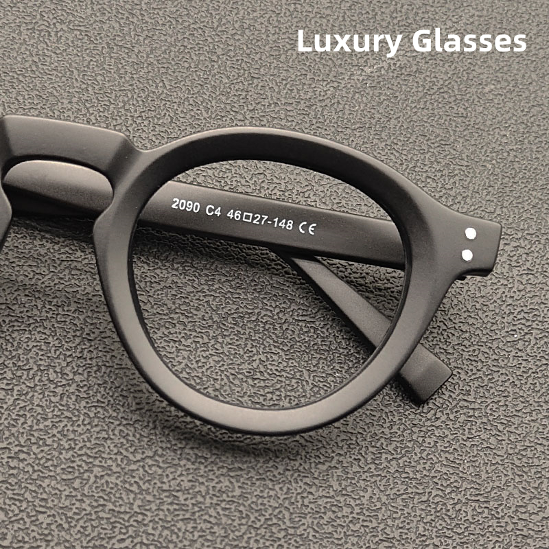 Nouveau rétro lunettes rondes cadre femmes hommes montures ordinateur Anti rayon bleu lunettes optiques Vintage marque concepteur lunettes de luxe