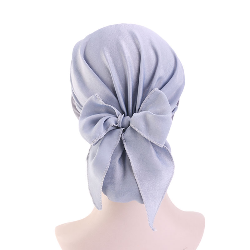 Lot de 2 : Turban pré-noué pour femme musulmane, Foulard Hijab, Bonnet chimio, Foulard pour perte de cheveux, Bandana extensible, Accessoires capillaires