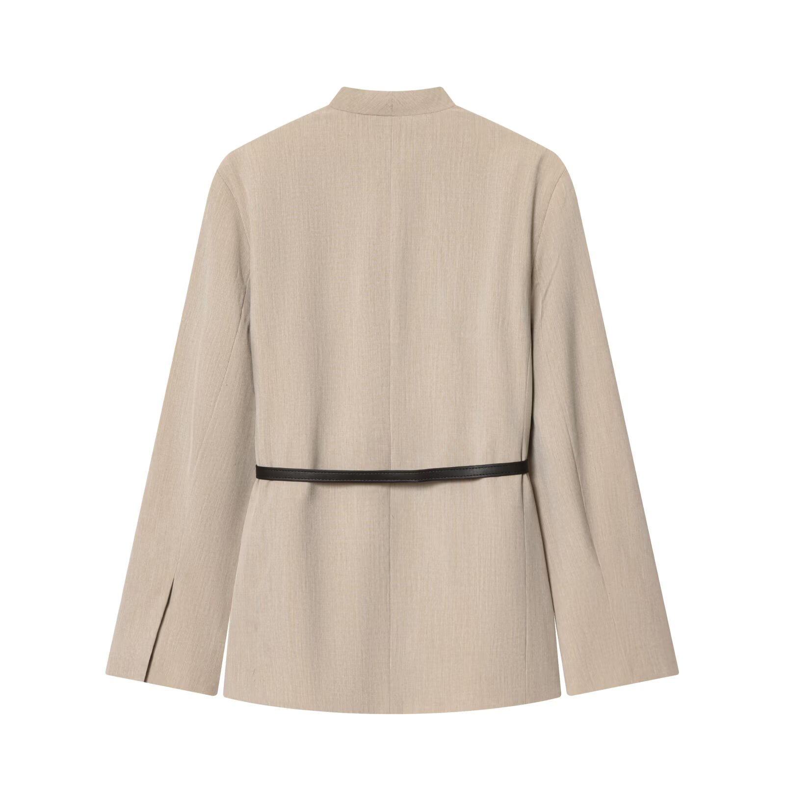 Nouvelle collection printemps de vêtements pour femmes, style décontracté, esthétique chaleureuse et intelligente, avec ceinture et veste de costume.