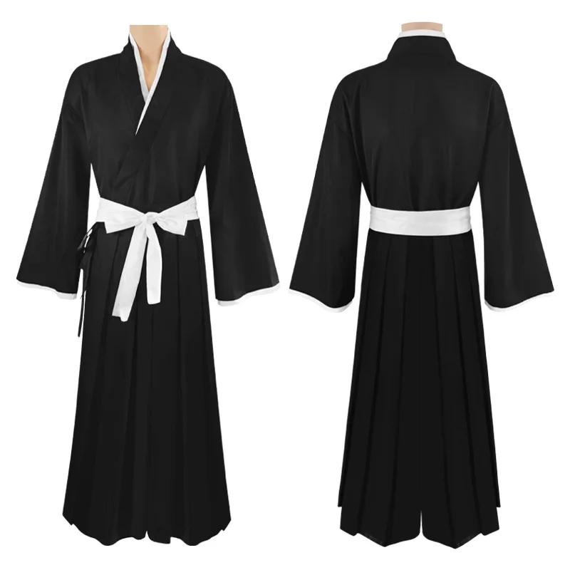 Costumes complets de cosplay anime 2026 Rukia Kurosaki Ichigo Die Pa Soul Society Shinigami Kimono Guerre des Mille Ans