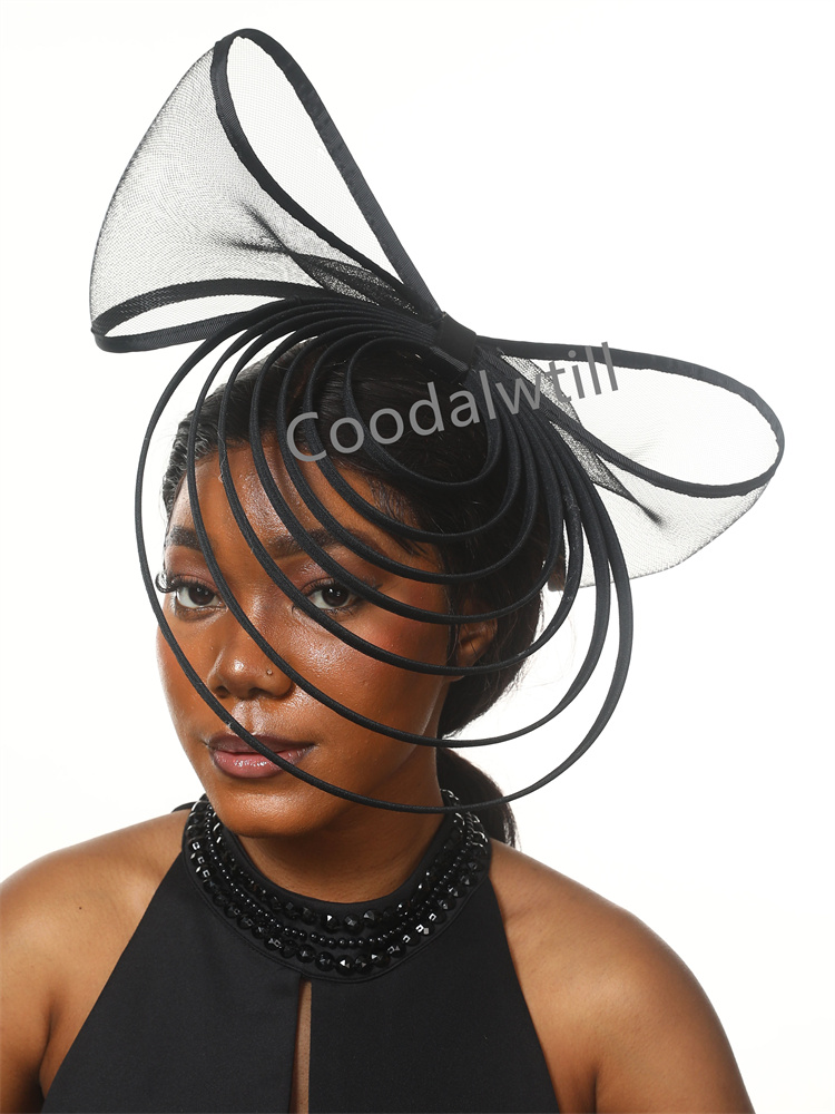 Chapeaux fascinateurs à nœud blanc pour femmes, Chapeau de mariage de luxe pour église, pour occasions et événements, nouveau Style