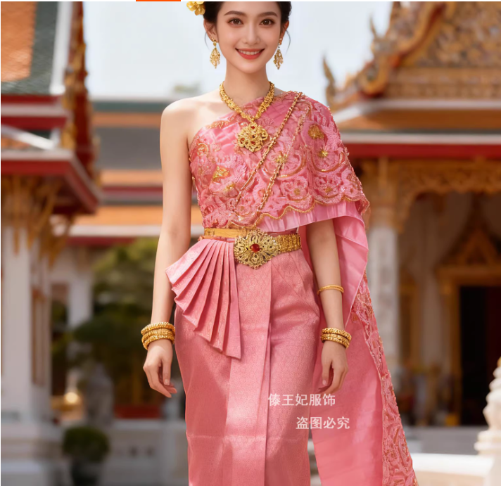 Nouvelles tenues traditionnelles thaïlandaises pour femmes, vêtements de travail haut de gamme pour restaurants et hôtels, vêtements de fête de mariage